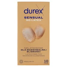 Durex Sensual No Latex Regular Fit kondomy 10 ks