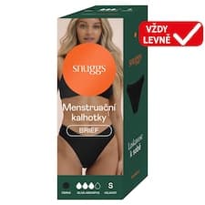 Snuggs Brief menstruační kalhotky černá S
