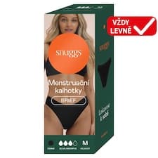Snuggs Brief menstruační kalhotky černá M