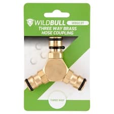 WildBull 3kolíkový mosazný konektor hadice