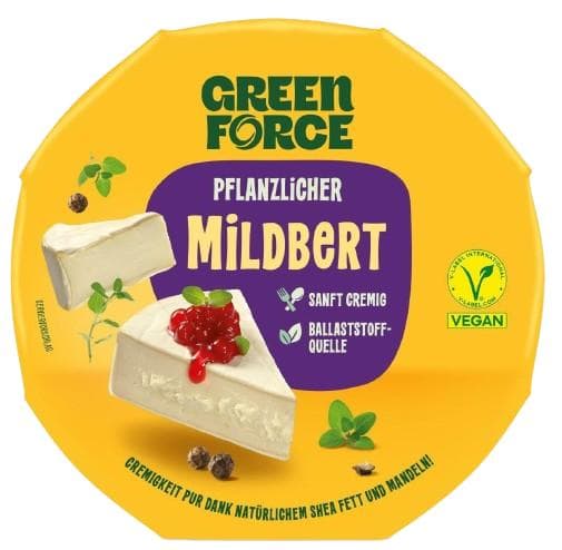 Green Force Alternativa zrajícího sýru Mildbert – vegan