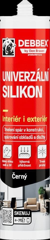 Den Braven Univerzální silikon 280ml černý