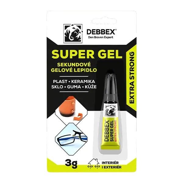 Den Braven Sekundové gelové lepidlo SUPER GEL 3g