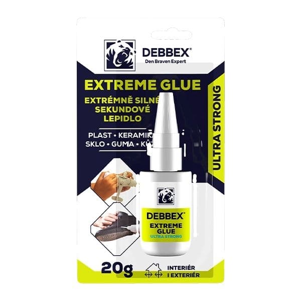 Den Braven Extrémně silné sekundové lepidlo EXTREME GLUE 20g