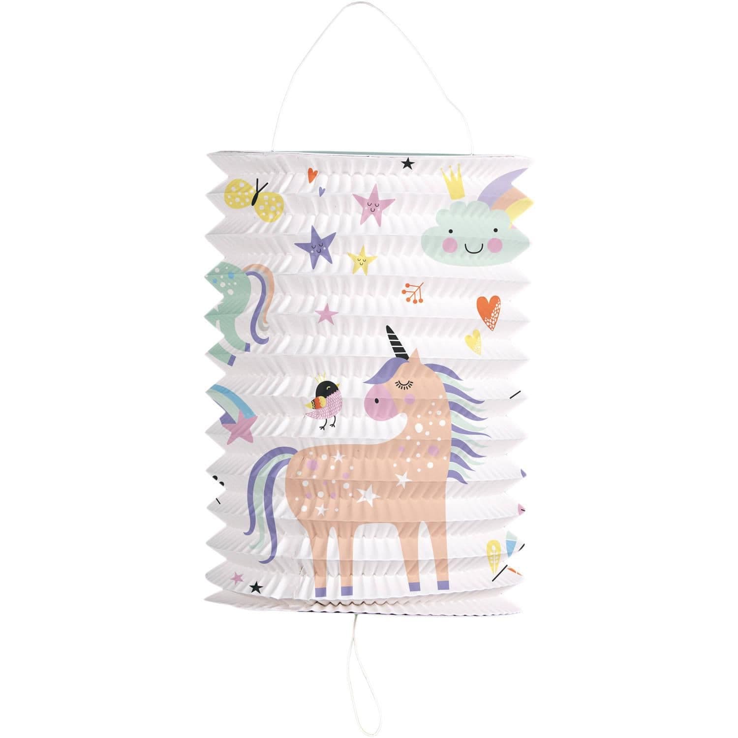 Lampion válec, 16cm, unicorn