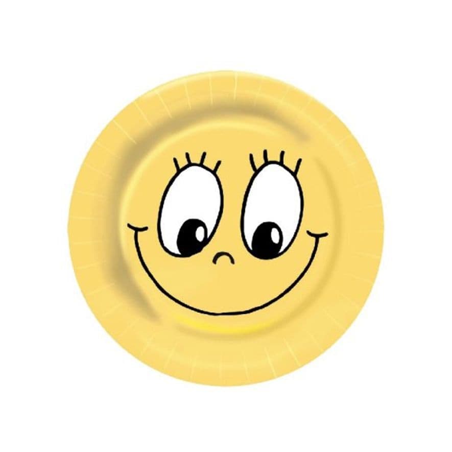 Talíř papír,Ø23cm,SMILEY,10 ks