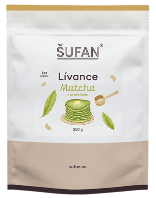Šufan Lívance matcha s proteinem