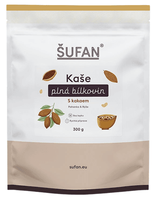 Šufan Kaše plná bílkovin, s kakaem