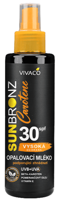 Vivaco Sun Bronz Opalovací mléko Carotene OF30