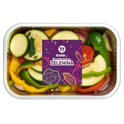 Čerstvě nakrájeno Mediterranean Mix "QUICK&EASY" – zeleninová směs do trouby, balení 350.0 g