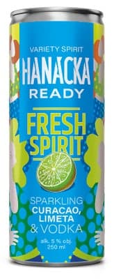 Hanácká Ready Fresh Spirit Curacao a Limetka (5%)