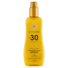 Sunnoré Voděodolný sprej s ochrannými faktory UVA a UVB SPF 30 200ml