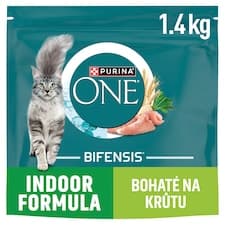 Purina ONE Bifensis Indoor granule pro kočky krůta 1,4kg