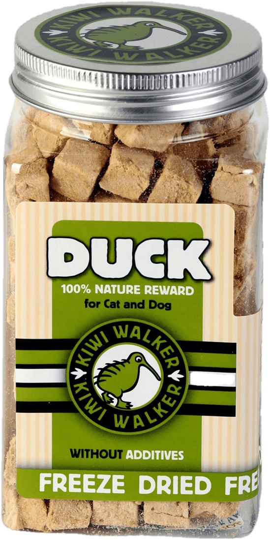 Kiwi Walker Mrazem sušená kachna pro psy a kočky 80 g