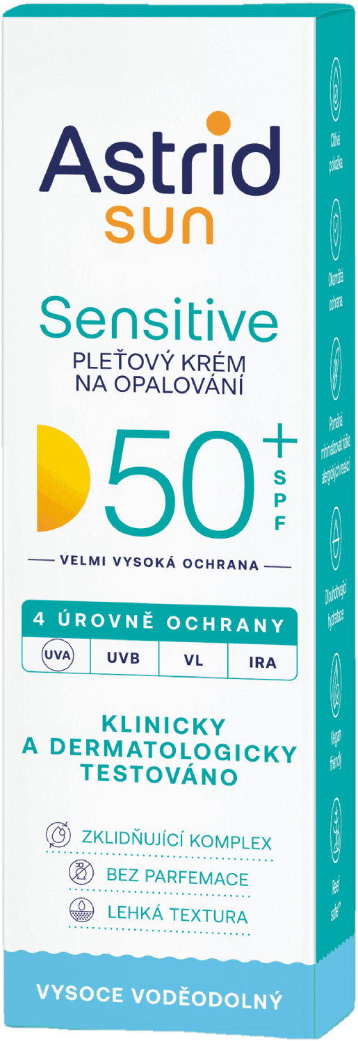 Astrid Sun Sensitive pleťový krém na opalování OF 50+