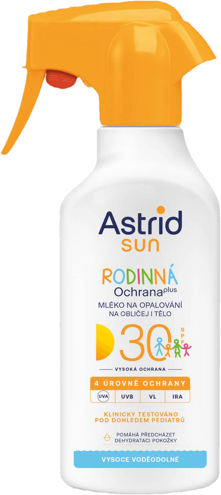 Astrid Sun Rodinné mléko na opalování sprej SPF 30 270 ml