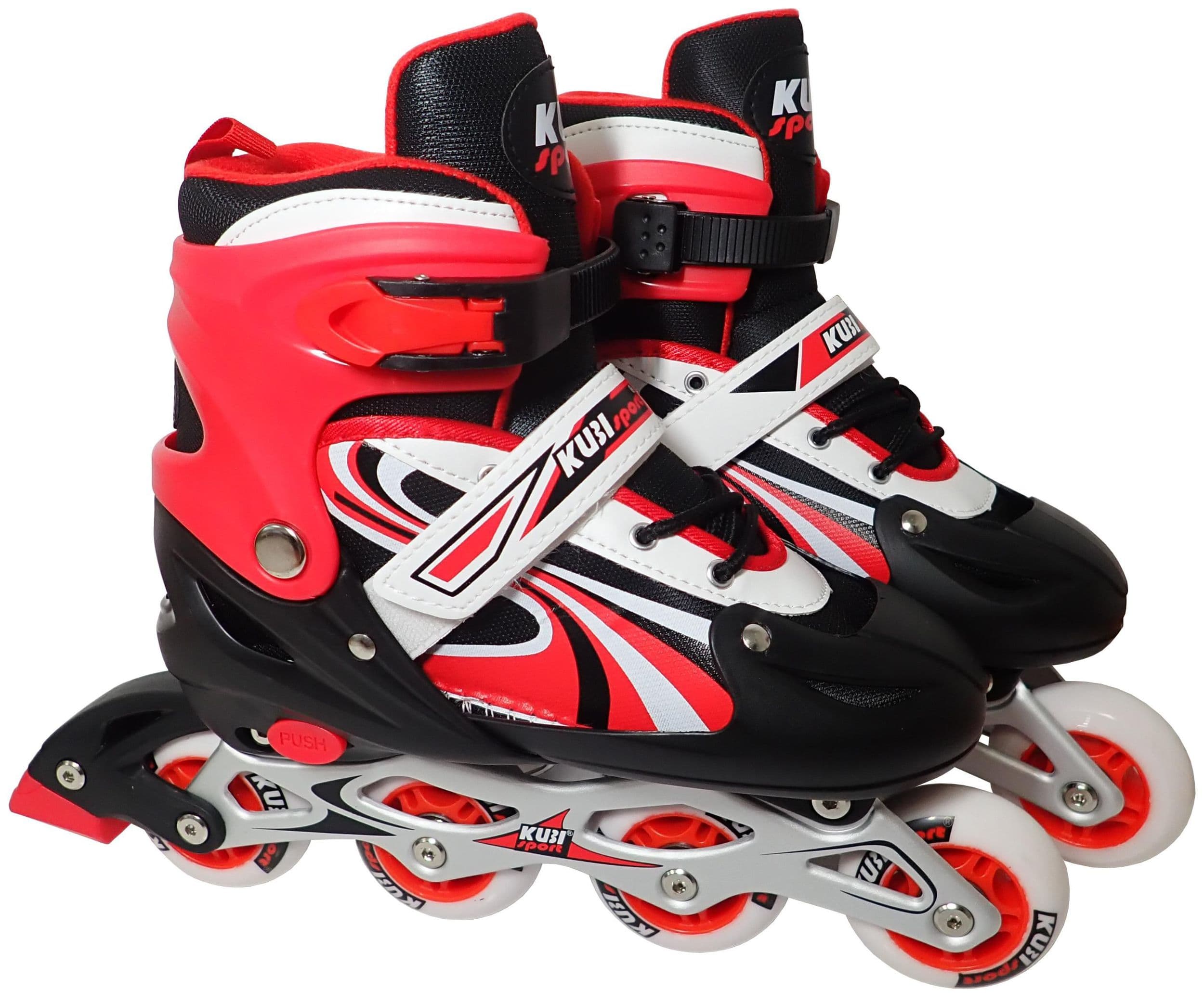 Inline brusle roztahovací CS310K červené velikost 39-42