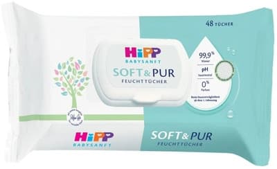 HiPP  Čistící vlhčené ubrousky Soft & Pur 10 ks