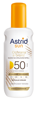 Astrid SUN Mléko na opalování Bronz sprej SPF 50