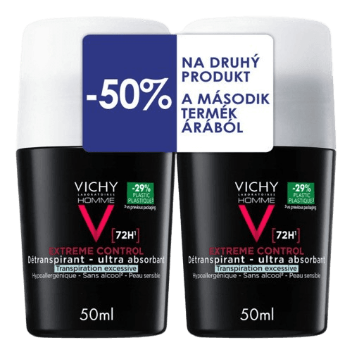 VICHY HOMME Extreme Control detranspirant 2x50ml