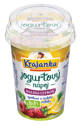 Krajanka Jogurtový nápoj 1,3% malina-citron