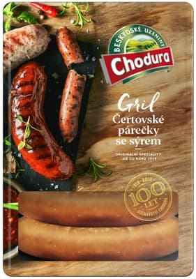 Chodura Gril Čertovské párečky se sýrem