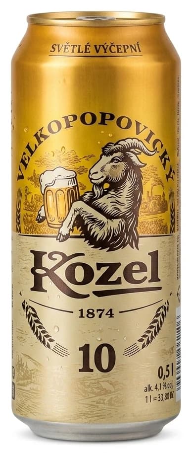 Velkopopovický Kozel 10 pivo světlé výčepní