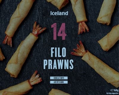 Iceland Prémiové krevety křupavém filo těstíčku