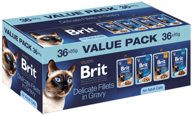 Brit Premium by Nature Cat Pouches Value Pack, pro kočky, 36 ks