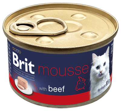 Brit Premium by Nature Cat Can with Beef, pro kočky