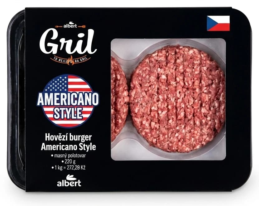 Albert Hovězí burger Americano Štyle