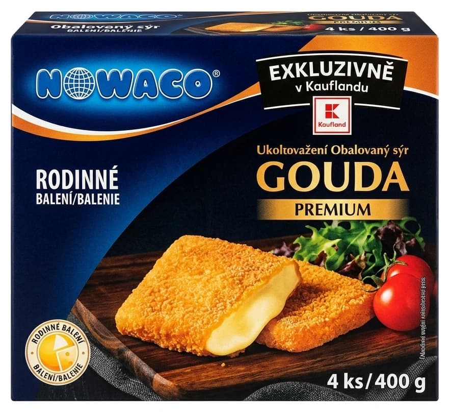 Nowaco Obalovaný sýr Gouda