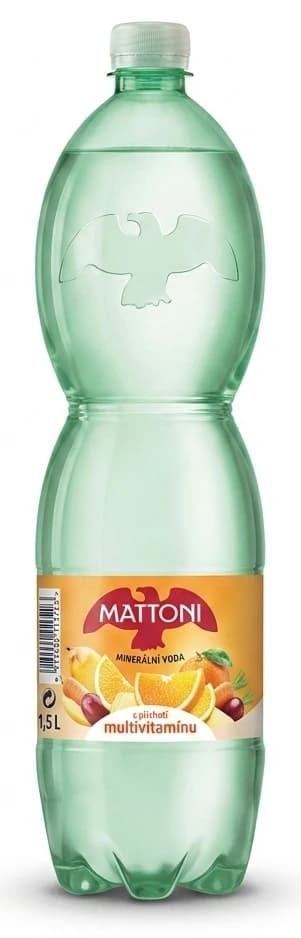 Minerální voda Mattoni s příchutí multivitamínu 1,5l