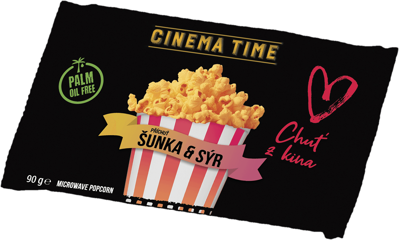 Cinema Time Mikrovlnný popcorn – Šunka sýr