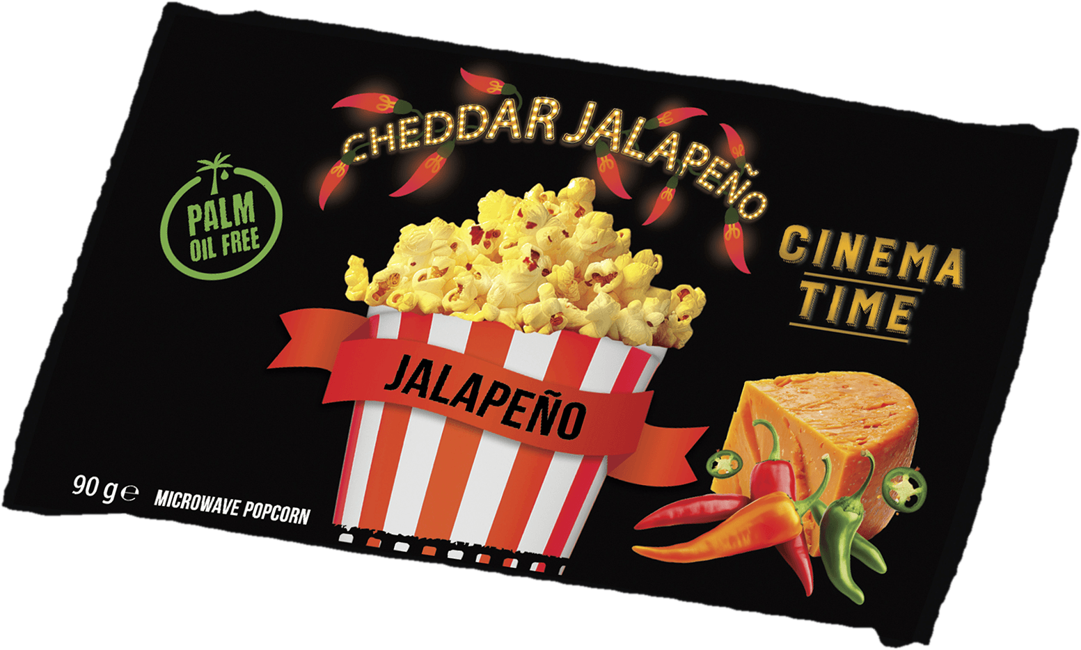 Cinema Time Mikrovlnný popcorn – Jalapeňo