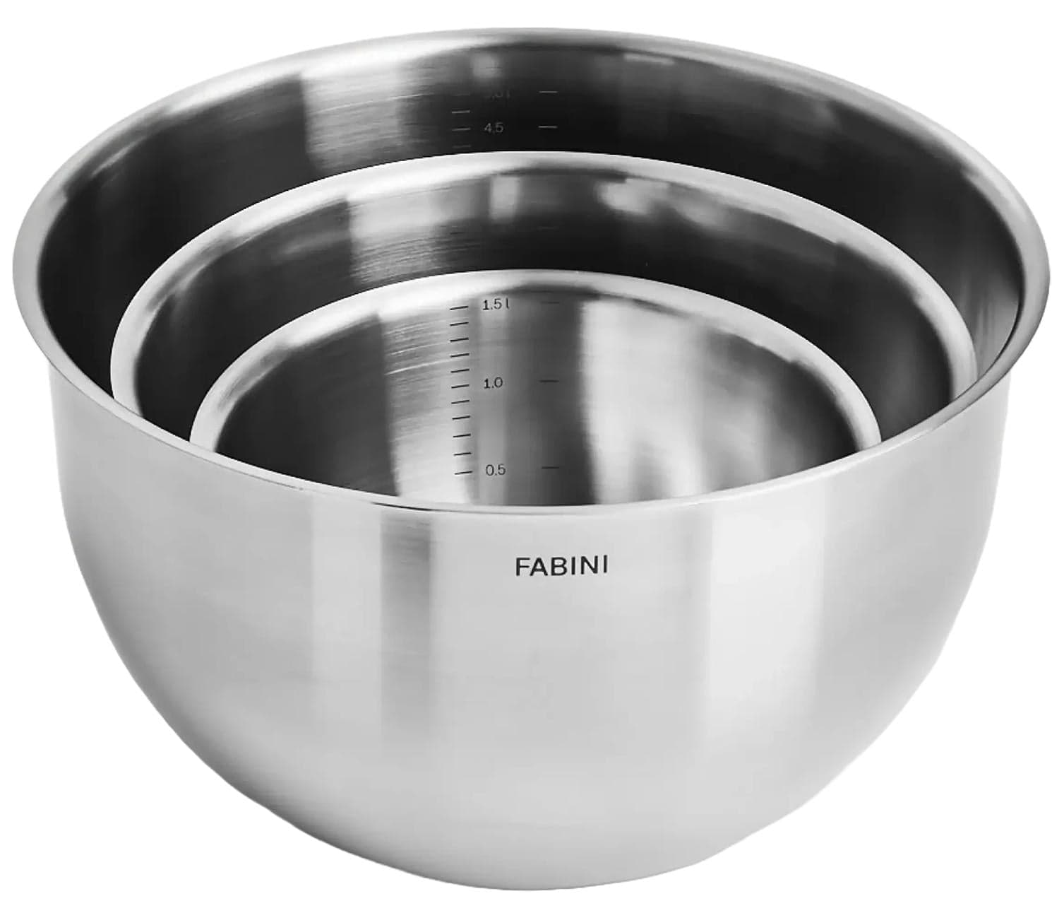 FABINI Nerezové mísy 3 díly 3 ks