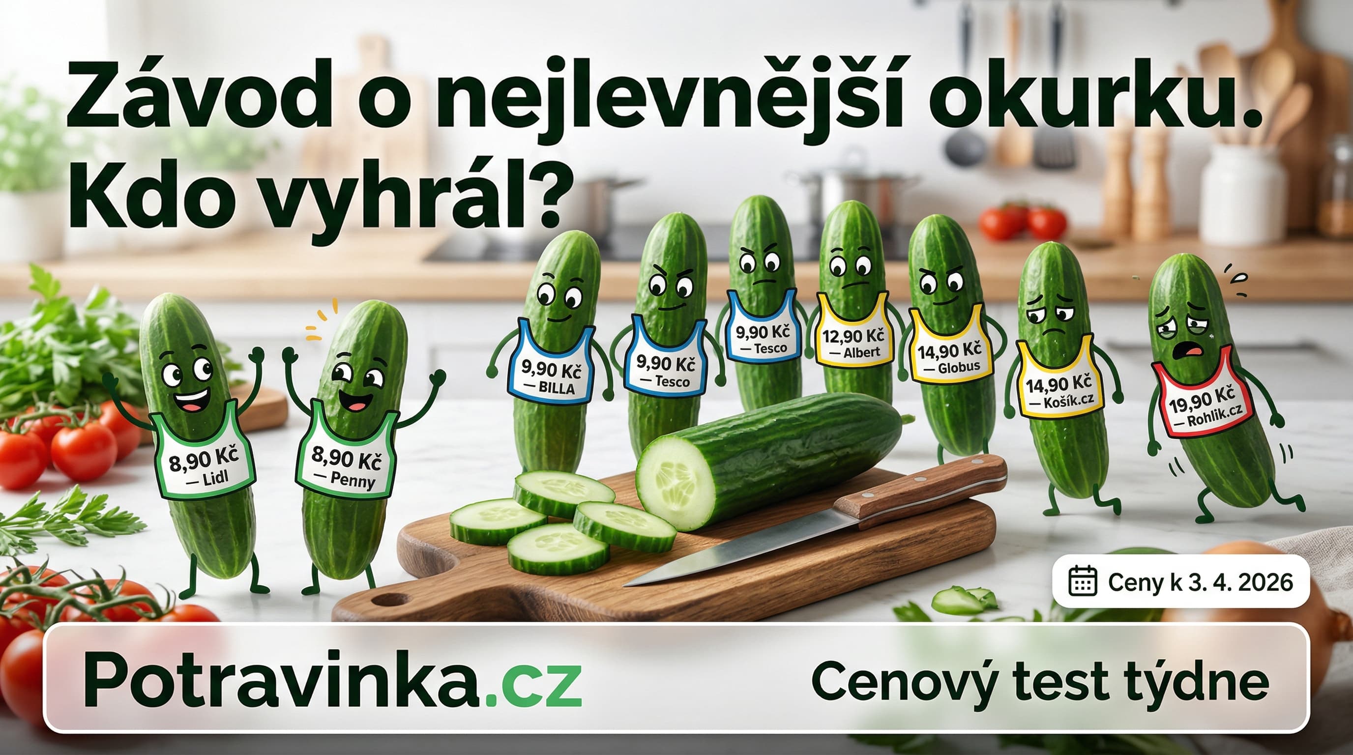 Cenový test: Okurka