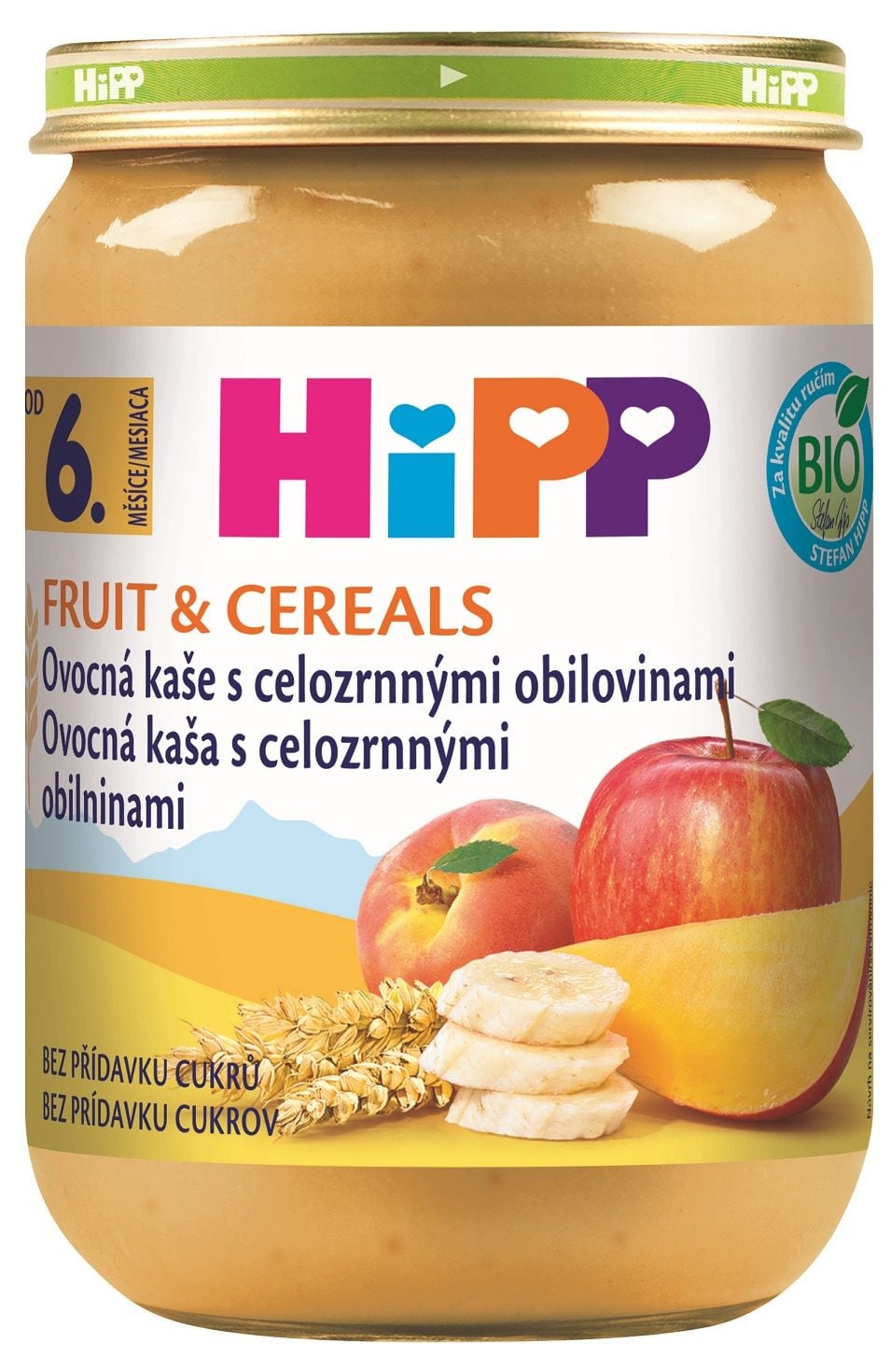 HiPP BIO Ovocná kaše s celozrnnými obilovinami