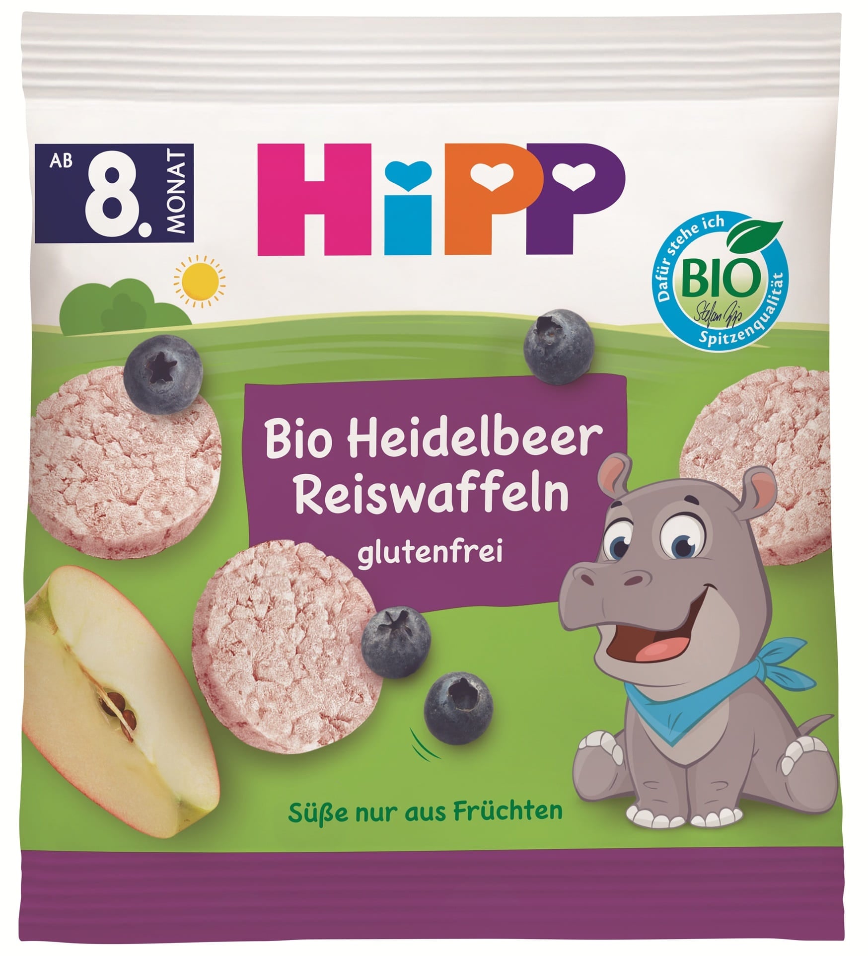HiPP BIO Borůvkové rýžové oplatky