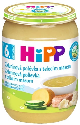 HiPP BIO Zeleninová polévka s telecím masem