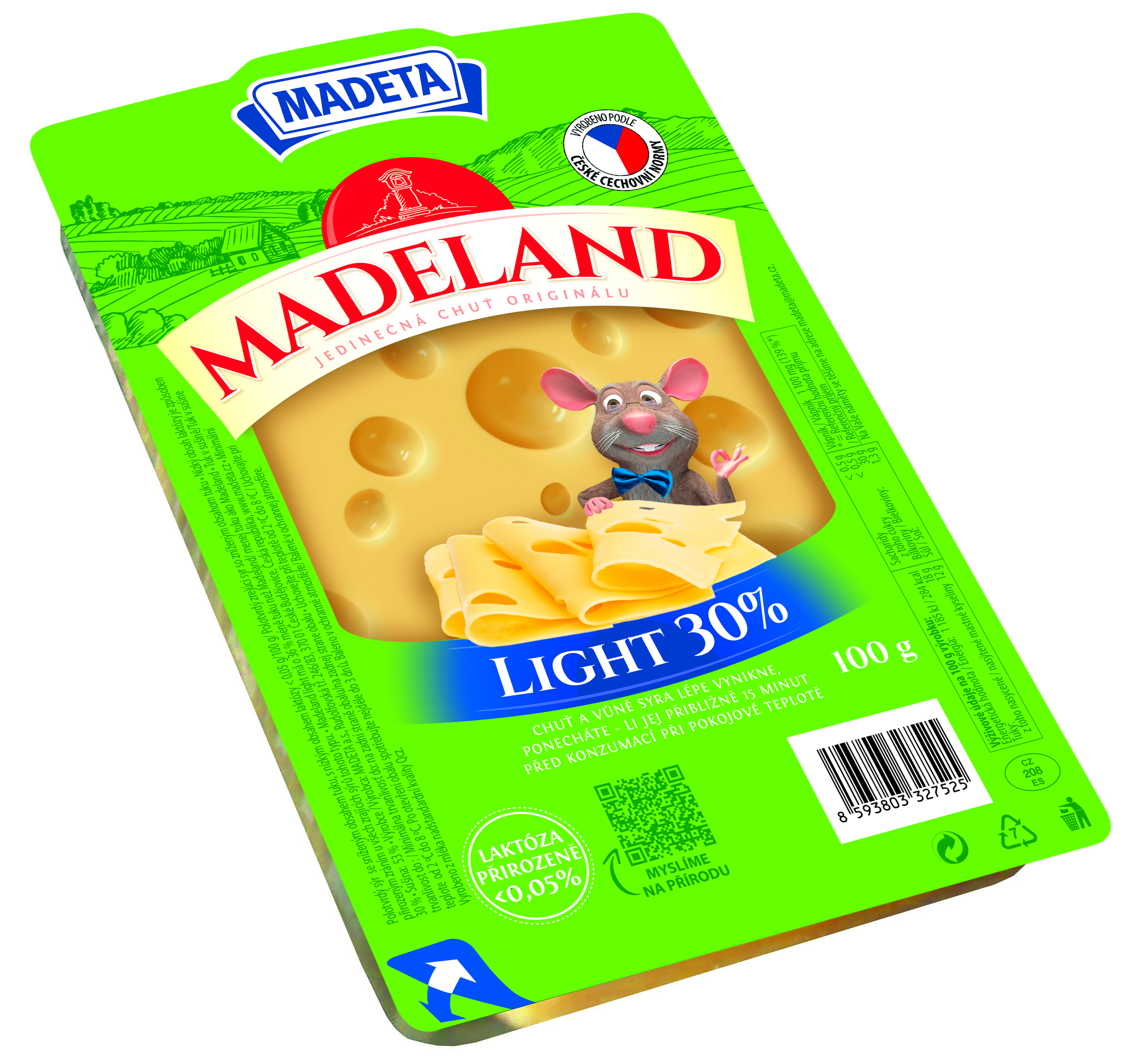 Madeta Madeland light 30% plátky
