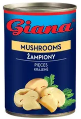 Giana Žampiony krájené ve slané nálevu