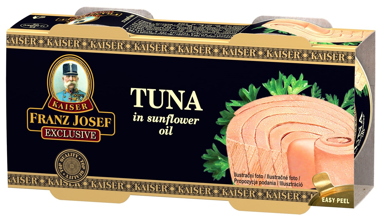 Franz Josef Kaiser Tuňák steak ve slunečnicovém oleji  duo pack