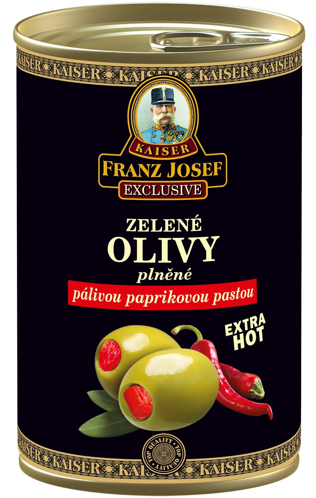 Franz Josef Kaiser Olivy zelené plněné pálivou paprikovou pastou
