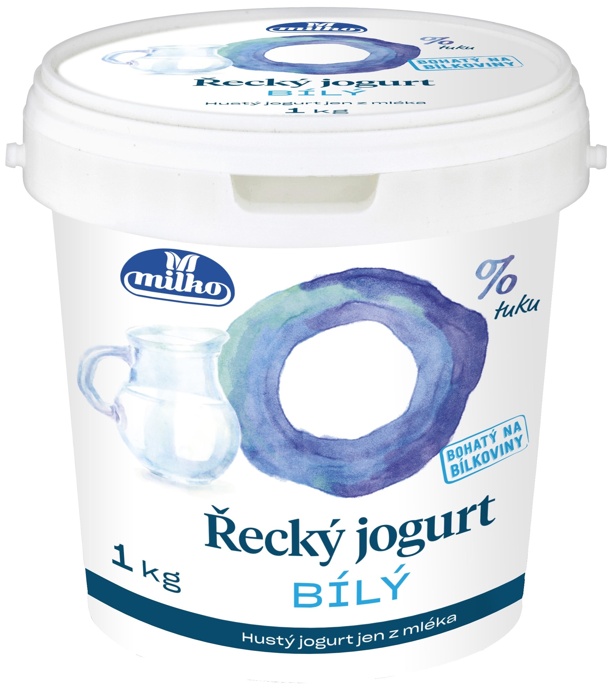 Milko Řecký jogurt 0 % bílý kbelík