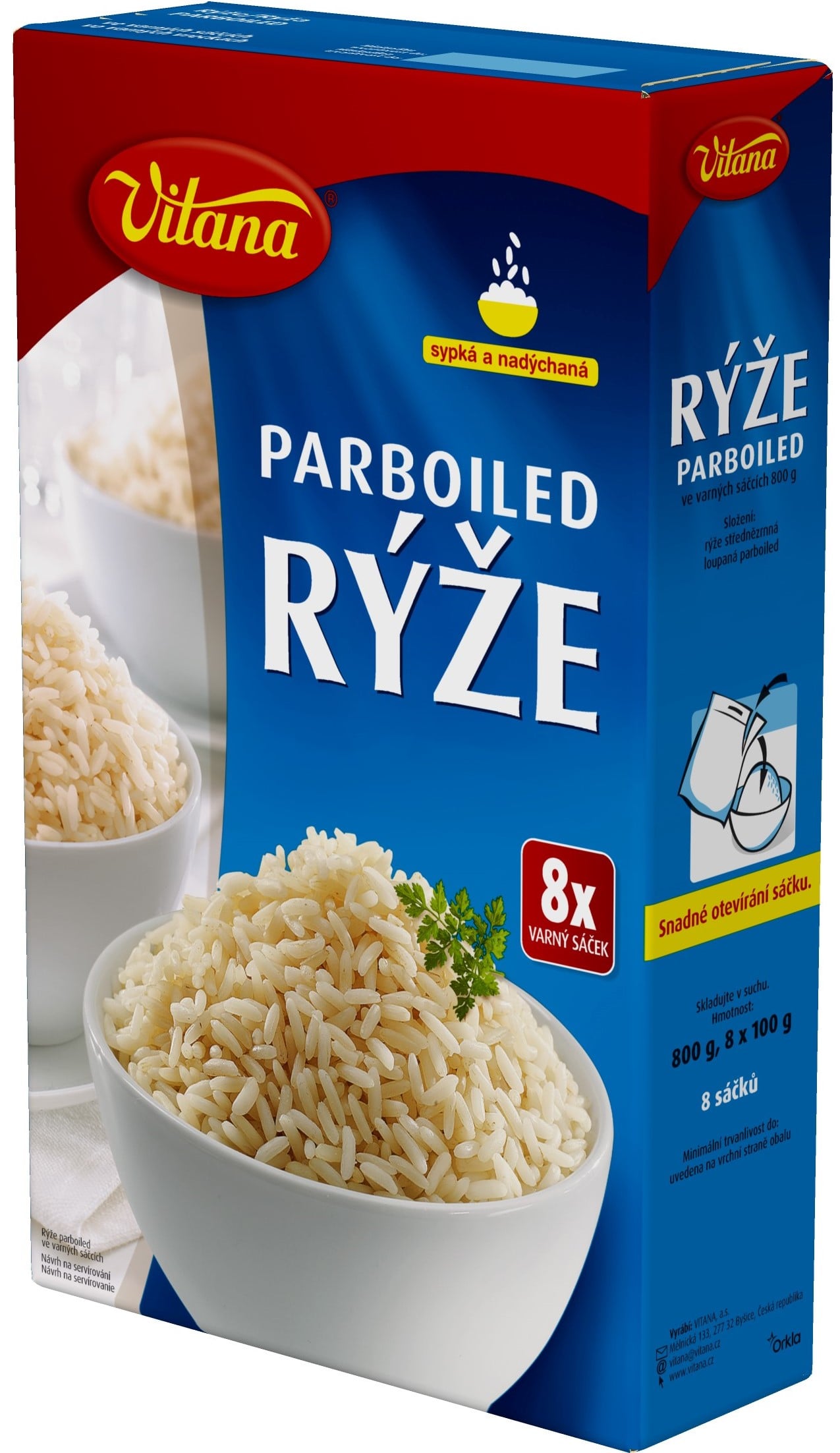 Vitana Parboiled rýže ve varných sáčcích