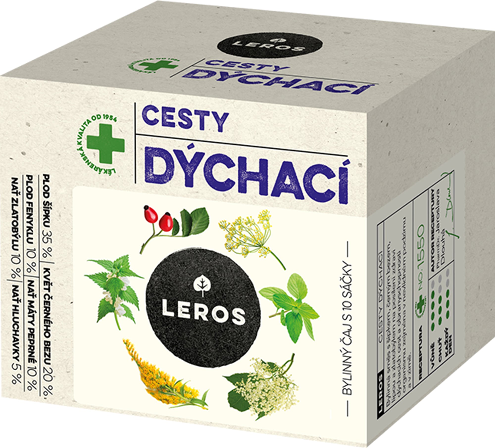 Leros Natur Dýchací cesty šípek a bez