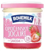 Bohemilk Opočenský jogurt ve skle jahoda
