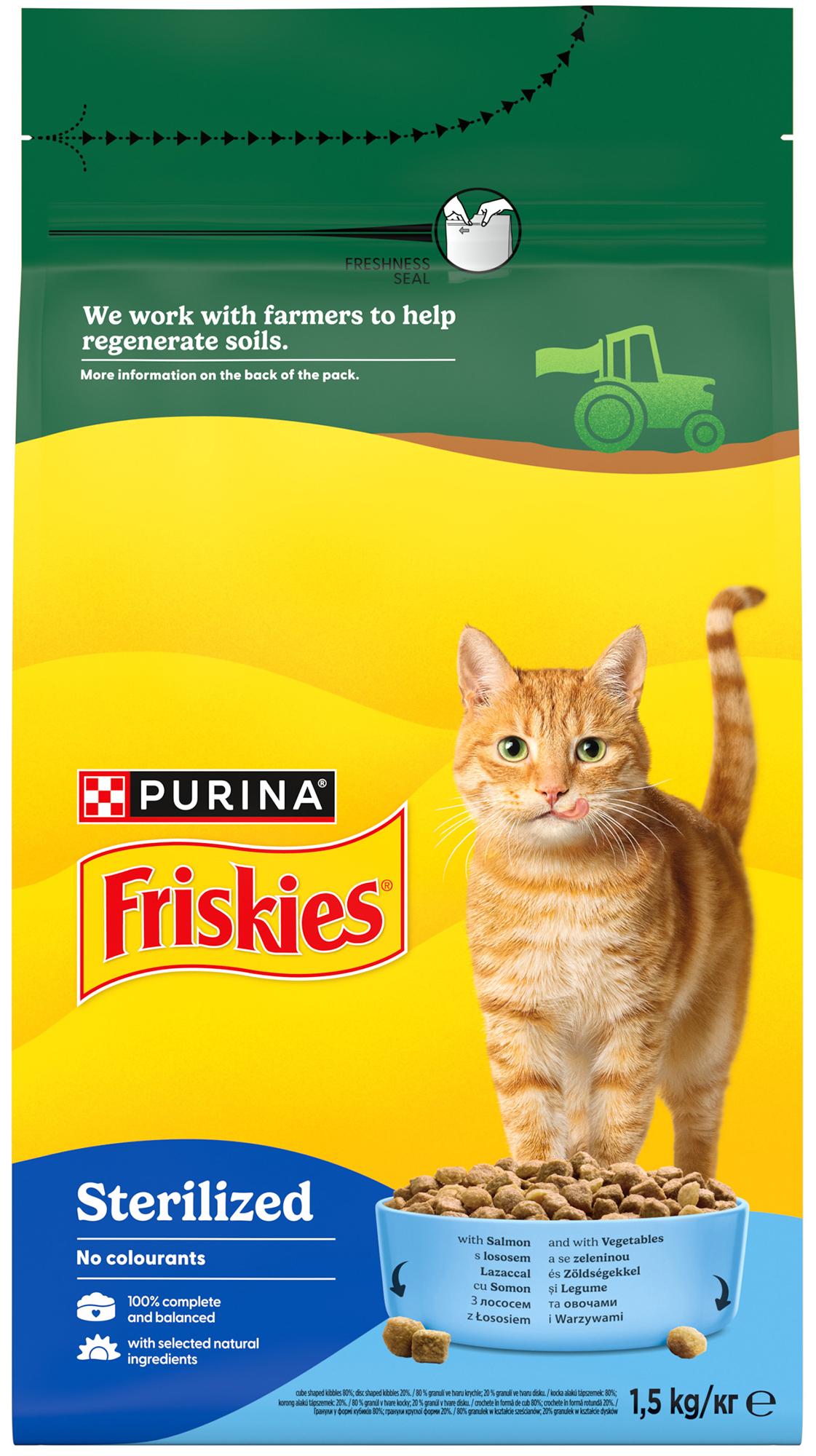 Friskies Sterilised granule pro kočky losos