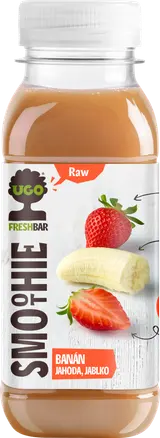 UGO RAW Smoothie banán, jahoda a jablko
